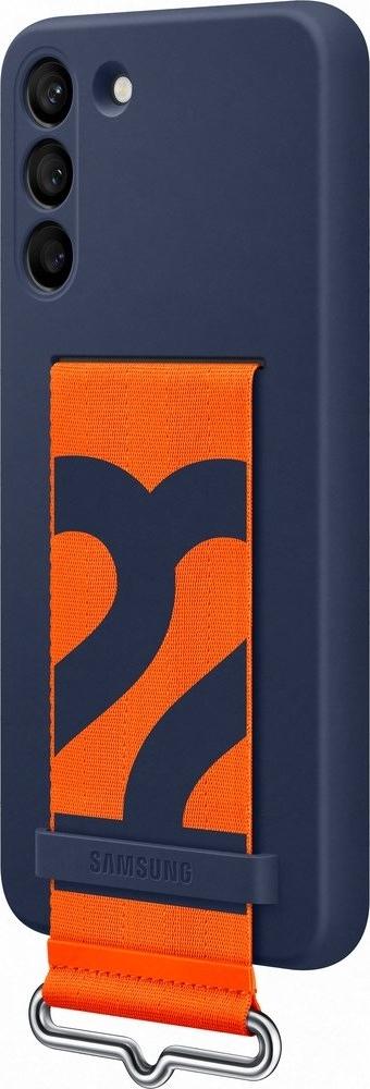 Mbulesë silikoni Samsung EF-GS906, me rrip, për Galaxy S22 Plus, blu navy