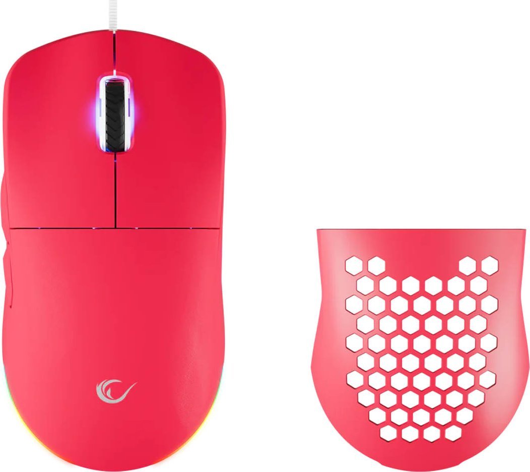 Mашина за играње Rampage BLINK, 12800 DPI, 7 макро копчиња, розова RGB