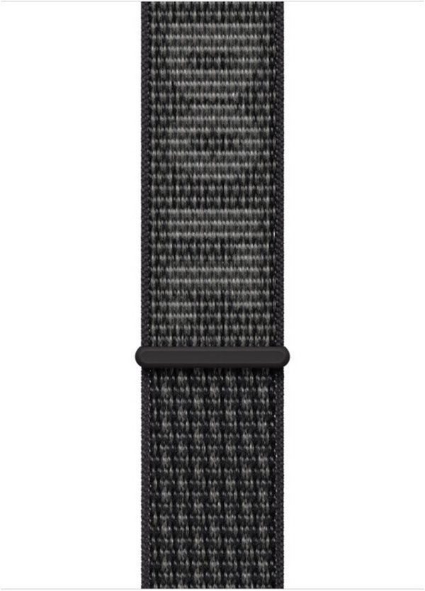 Apple Watch 45mm Nike Band, Black/Summit White Nike Sport Loop