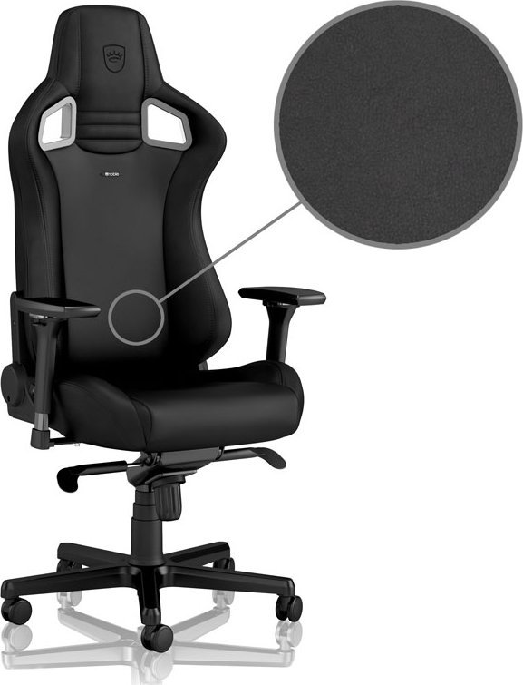 Karrige gaming noblechairs EPIC Black Edition, mbështetëse 4D, deri 120 kg, e zezë