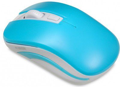 Maus iBOX LORIINI, wireless, USB, i bardhë dhe i kaltërt