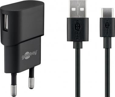 Karikues USB Wentronic goobay Pro, 5W 1A, USB-A në USB-C 1m, i bardhë