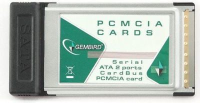 Контролер Gembird PCMCIA, 2x SATA