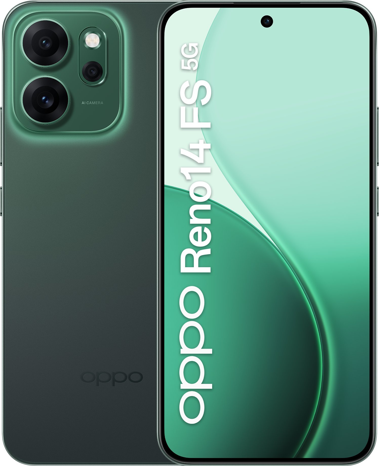Telefoni OPPO Reno14 FS 5G, 6.57", 512GB, jeshile
