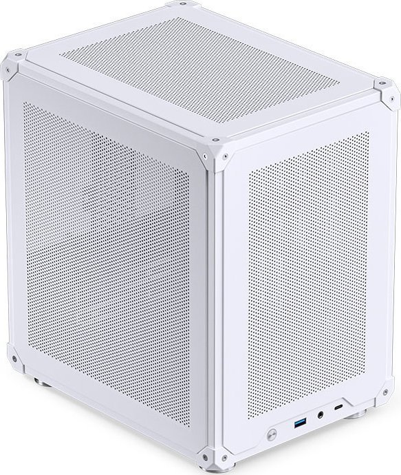 Куќиште за компјутер Jonsbo C6, Micro ATX, компактно, бело