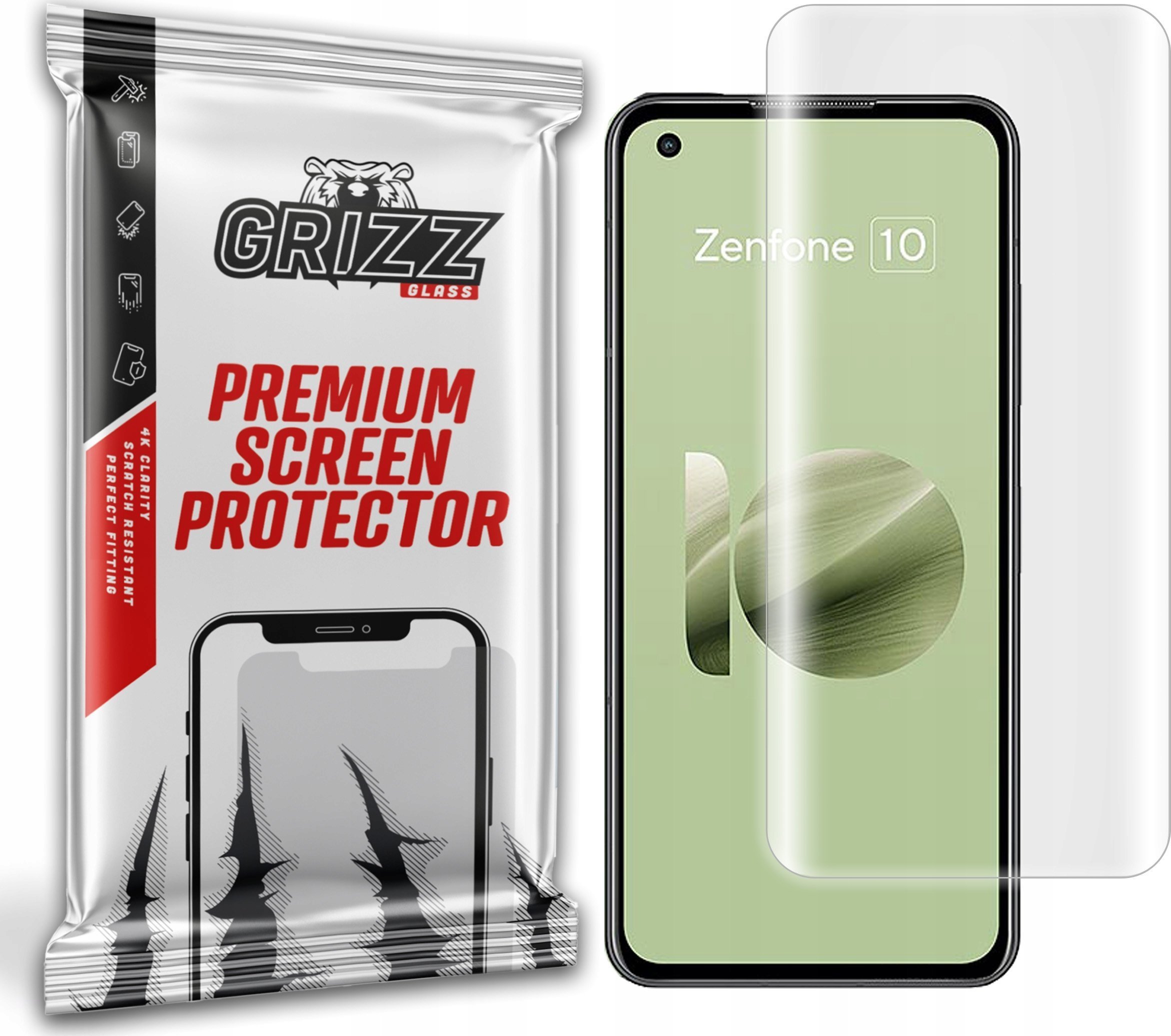 Mbrojtëse ekrani GrizzGlass Hydrofilm Asus ZenFone 10, hydrogel, transparencë e lartë