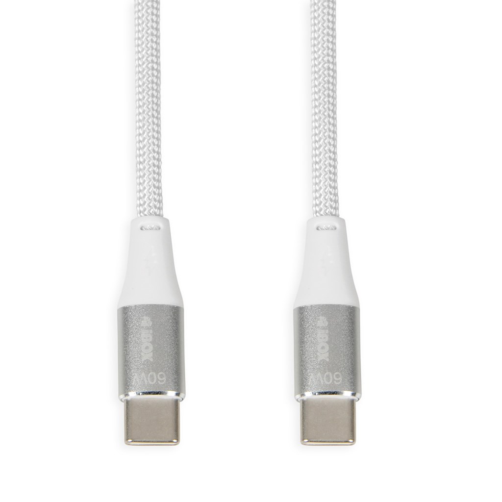 Kabllo iBOX, USB C / USB C, 2 m, e bardhë