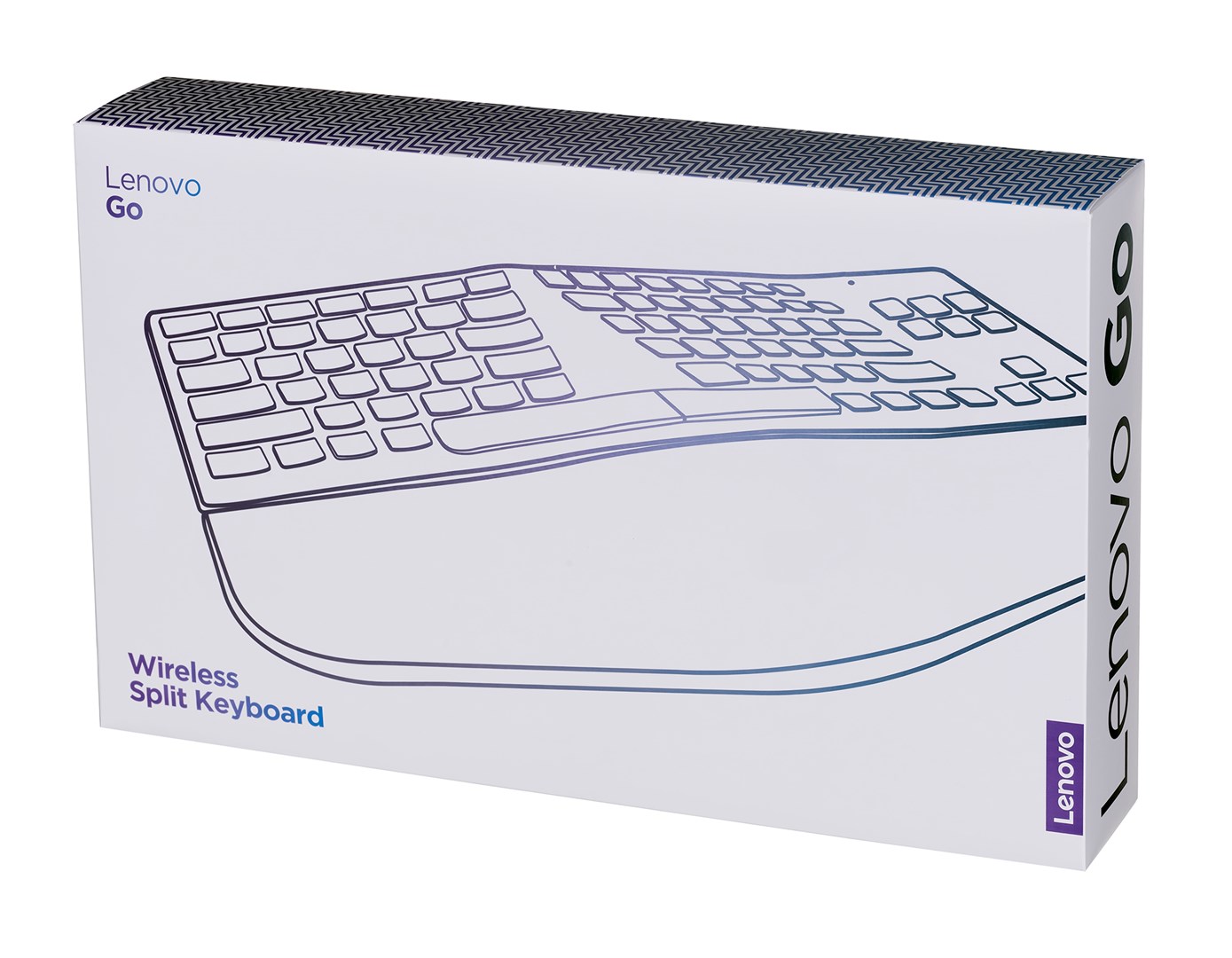 Tastierë Lenovo Go Wireless Split, RF Wireless, e hirtë