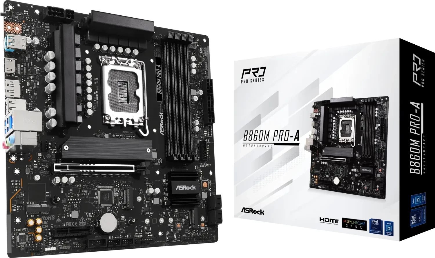 Pllakë amë ASRock B860M Pro-A, Intel B860, DDR5, Micro ATX