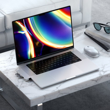 Përshtatës Satechi Aluminium Pro Hub Mini, i argjendtë