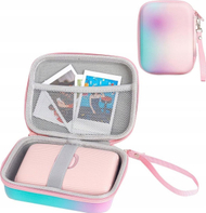 Çantë mbrojtëse LoveInstant për Fujifilm Instax Mini Evo LiPlay Square Link, me rrip dore, multicolor ombre