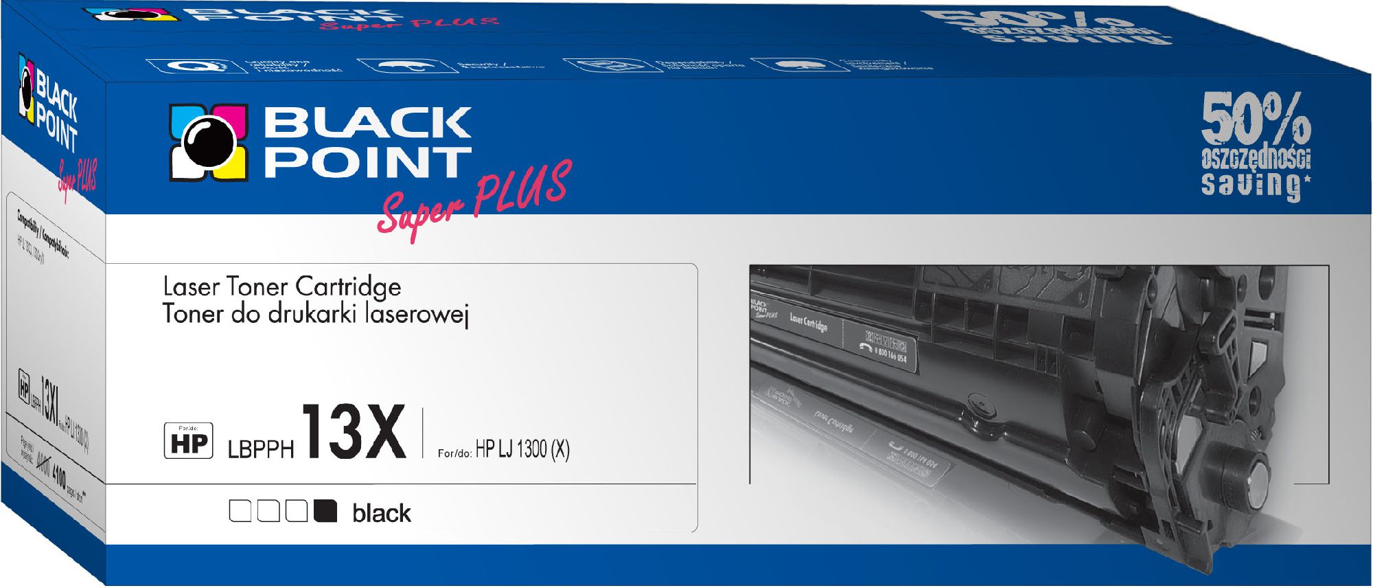 Ngjyrë Black Point Toner LBPPH13X, e zezë