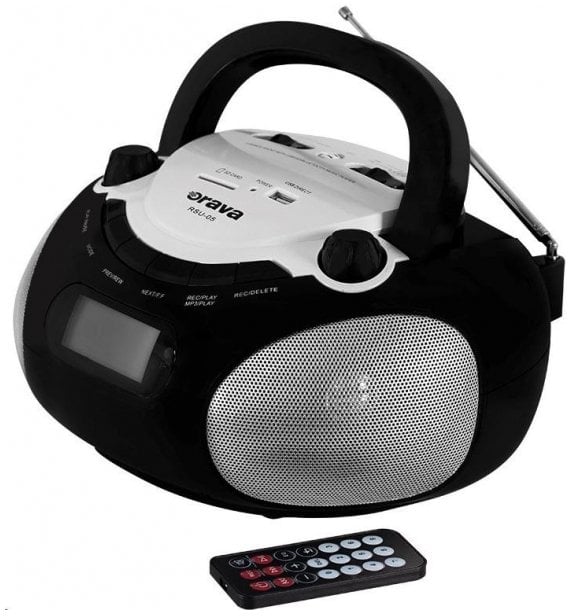 Radio portative Orava RSU-05, Bluetooth USB SD, e zezë