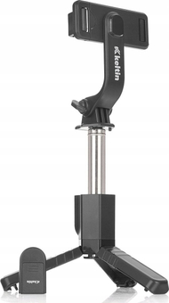 Селфи стап статив со блутут далечински управувач K02200, универзален, црн