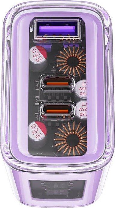 Karikues muri Acefast A45, 65W PD, 2x USB C 1x USB A, vjollcë