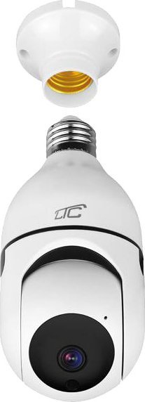 Kamerë sigurie GN Bulb E27 PTZ WiFi, 3Mpix, rrotulluese, e bardhë