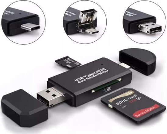 Lexues kartash Zenwire SD Card Reader 5in1, USB 2.0 3.0 dhe USB C, OTG, i zi