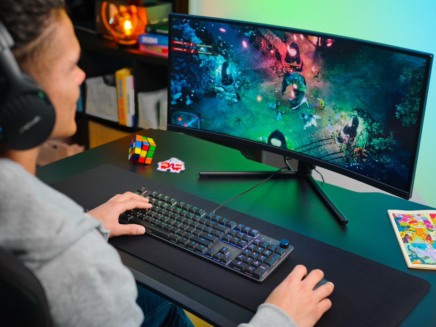 Tastierë Gaming GXT 866 Torix, Mekanike, RGB, Low-Profile, e zezë