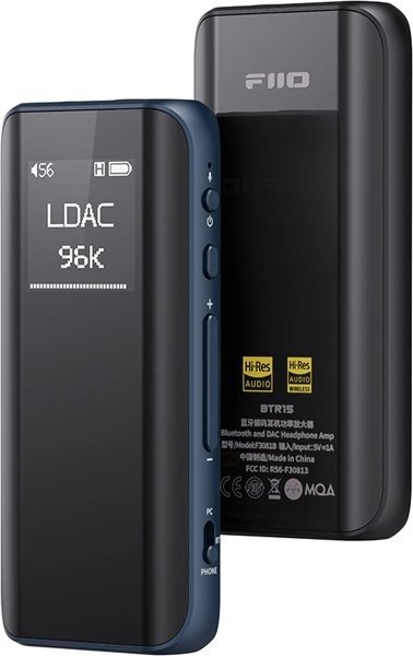Përforcues kufjesh FiiO BTR15, DAC Bluetooth, portativ, i zi