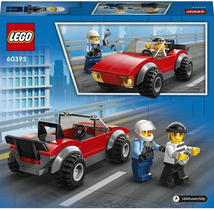 Set LEGO® City 60392 Car chase with dirt bike, 59 pjesë