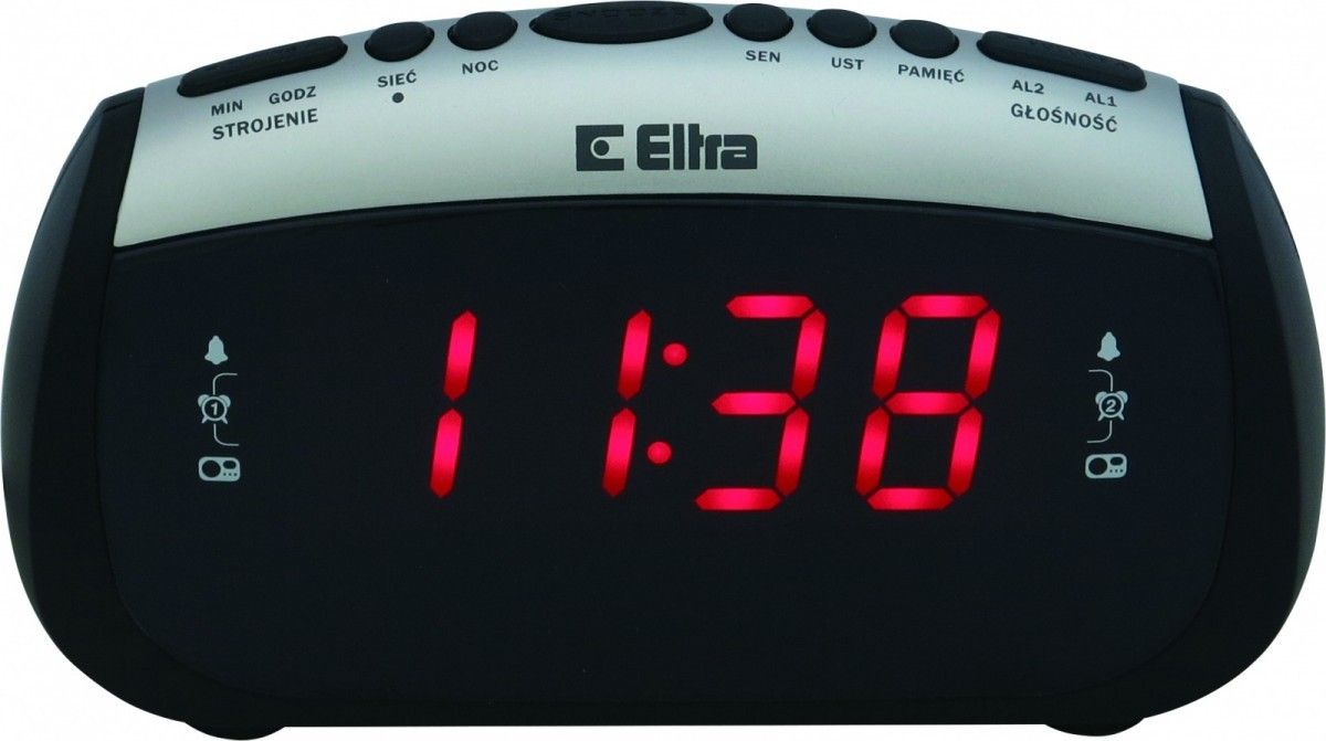 Radio me orë Eltra ZOSIA 312PLL 5907727028193, digjitale, e zezë