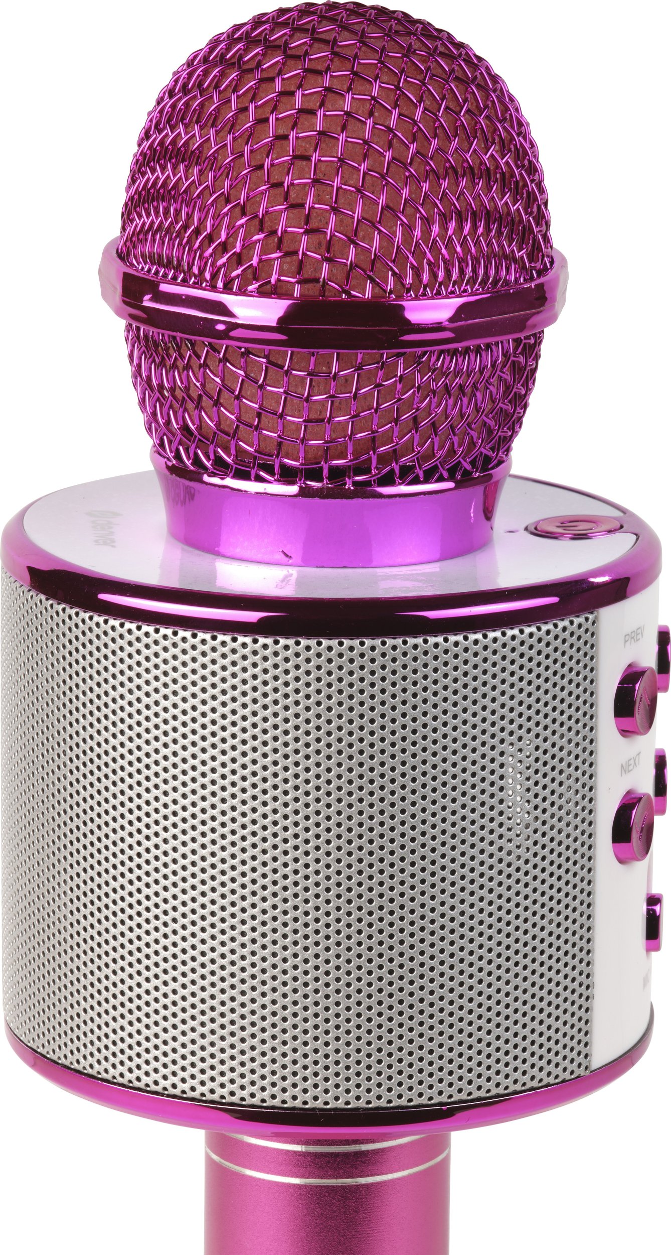 Mикрофон караоке Denver KMS-20P, Bluetooth, вграден звучник, розова