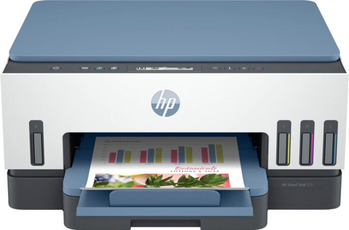 Печатач HP Smart Tank 725, бела / црна / сина боја