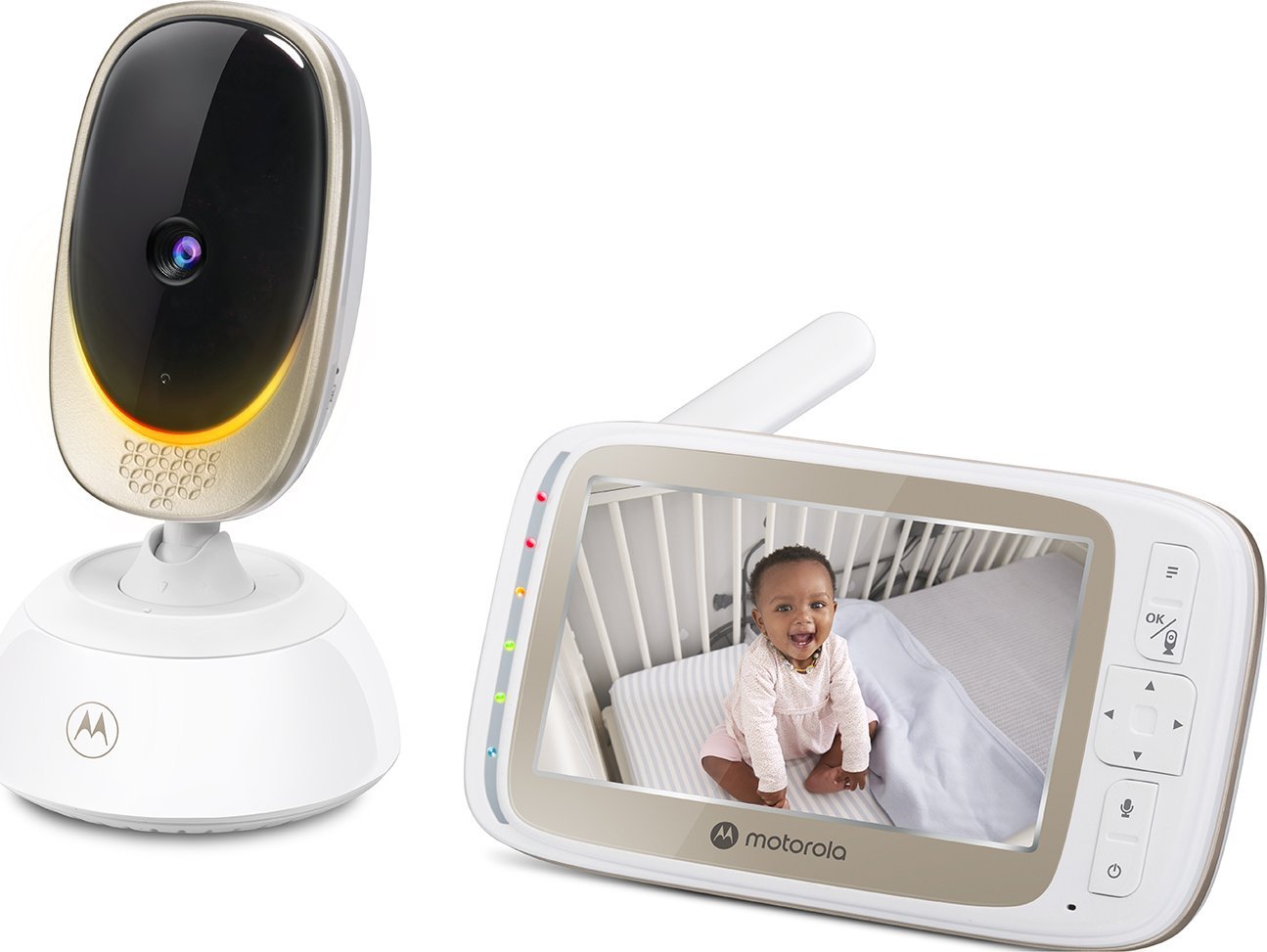 Monitor foshnje Motorola VM85 Connect, ekran 5", HD, i bardhë