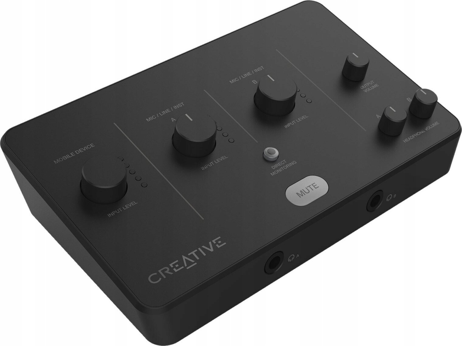 Ndërfaqe audio Creative Sound Blaster Live Audio A3, USB C, 24 bit 96 kHz, e zezë