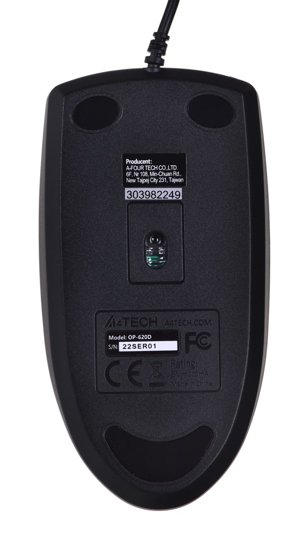 Maus A4 Tech OP-620D, USB Type-A, i zi