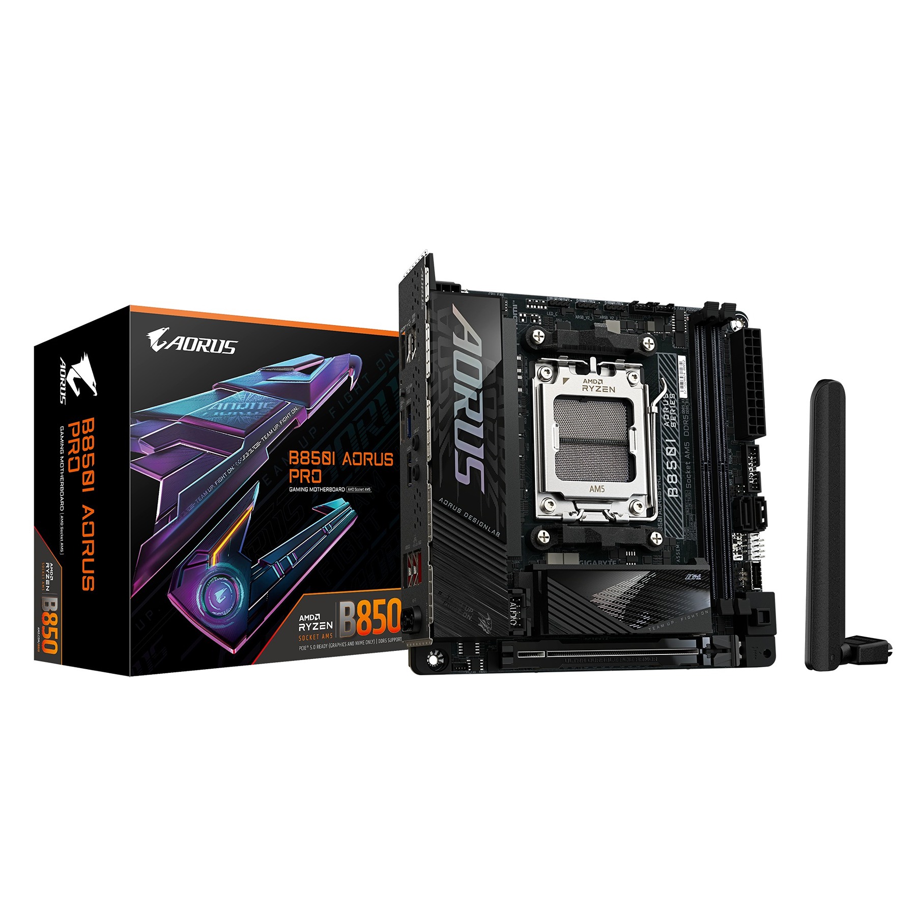 Pllakë amë Gigabyte AORUS B850I PRO, AMD B850, AM5, 2xDDR5, mini-ITX