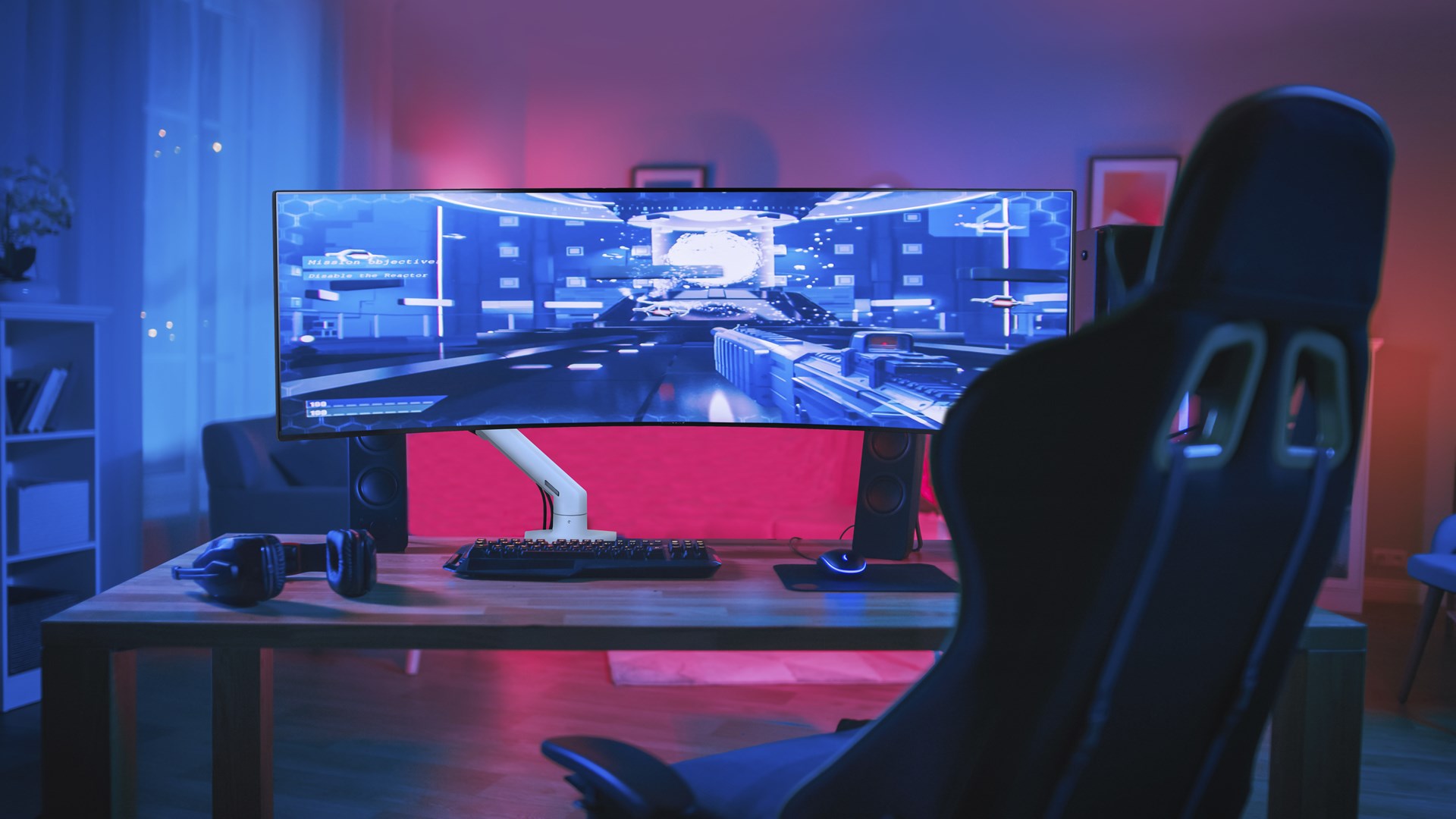 Krah monitori HX Desk, 17-49", 12.7-19.1 kg, i zi mat