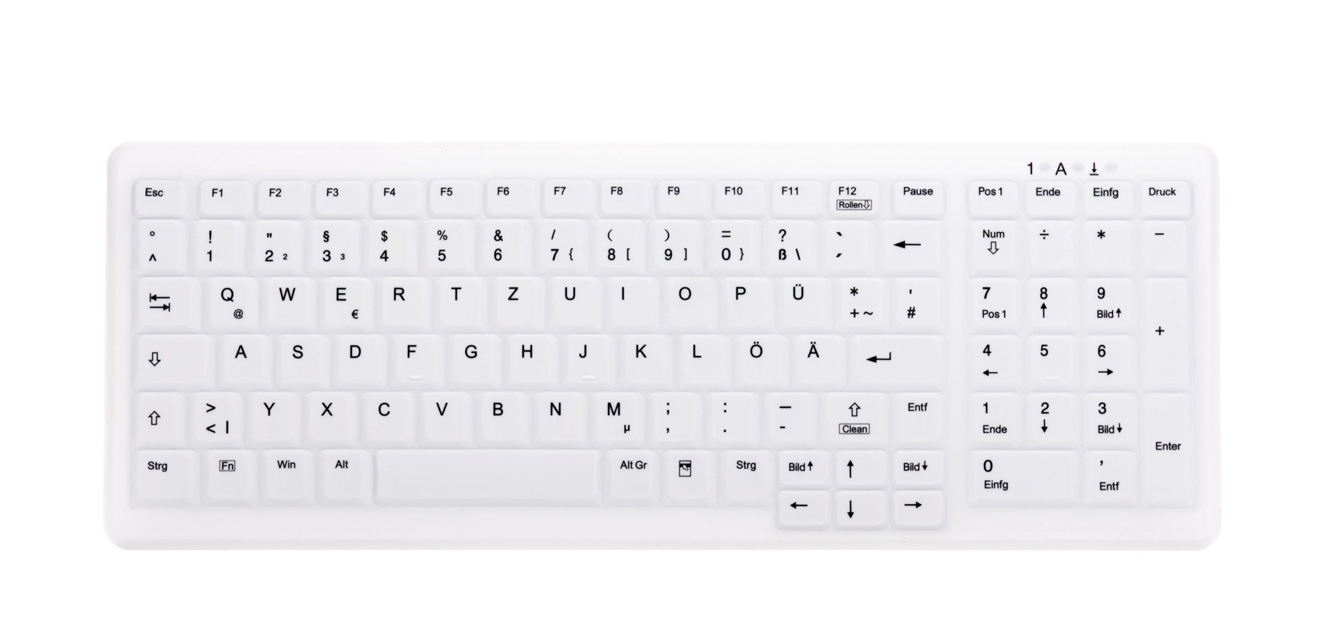 Tastierë mjekësore CHERRY AK-C7000, Kompakte, Wireless, e bardhë