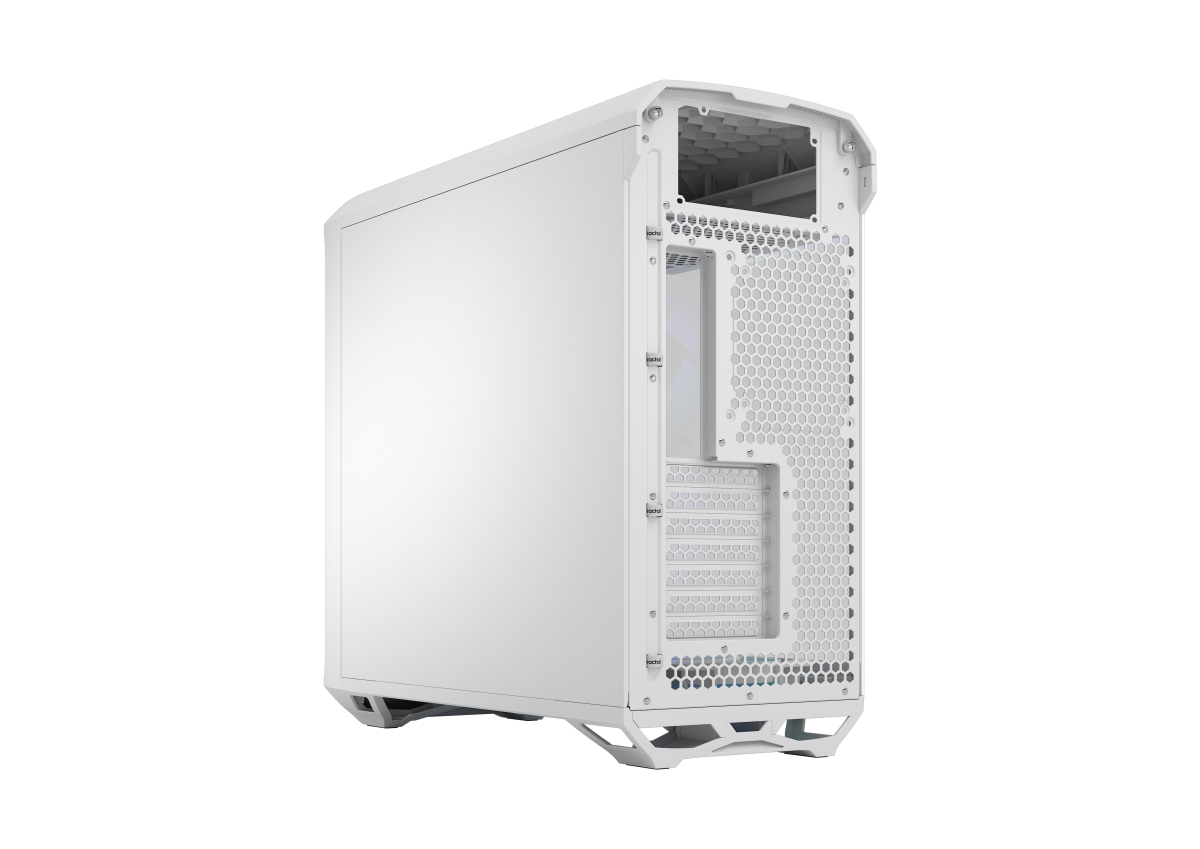 Куќиште за компјутер Fractal Design Torrent RGB White TG Clear Tint, бело
