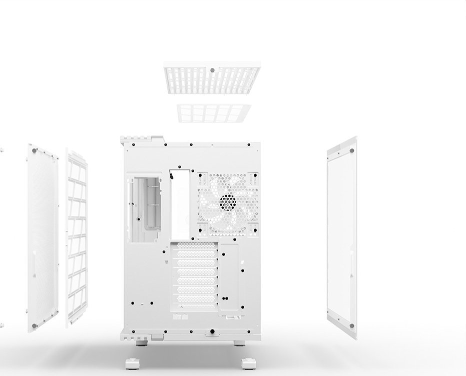 Куќиште за персонален компјутер Be Quiet Light Base 900 FX, Full Tower, ARGB, бела боја