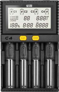 Karikues baterish Newell Smart C4 Supra NL2143, 4 slote, ekran LCD, i zi