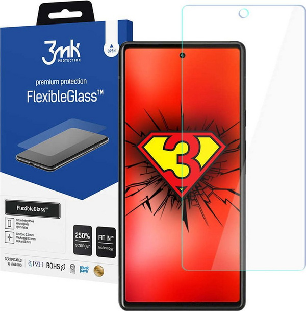 Заштитна фолија за екран 3MK FlexibleGlass за Google Pixel 6 5G, хибридна, транспарентна