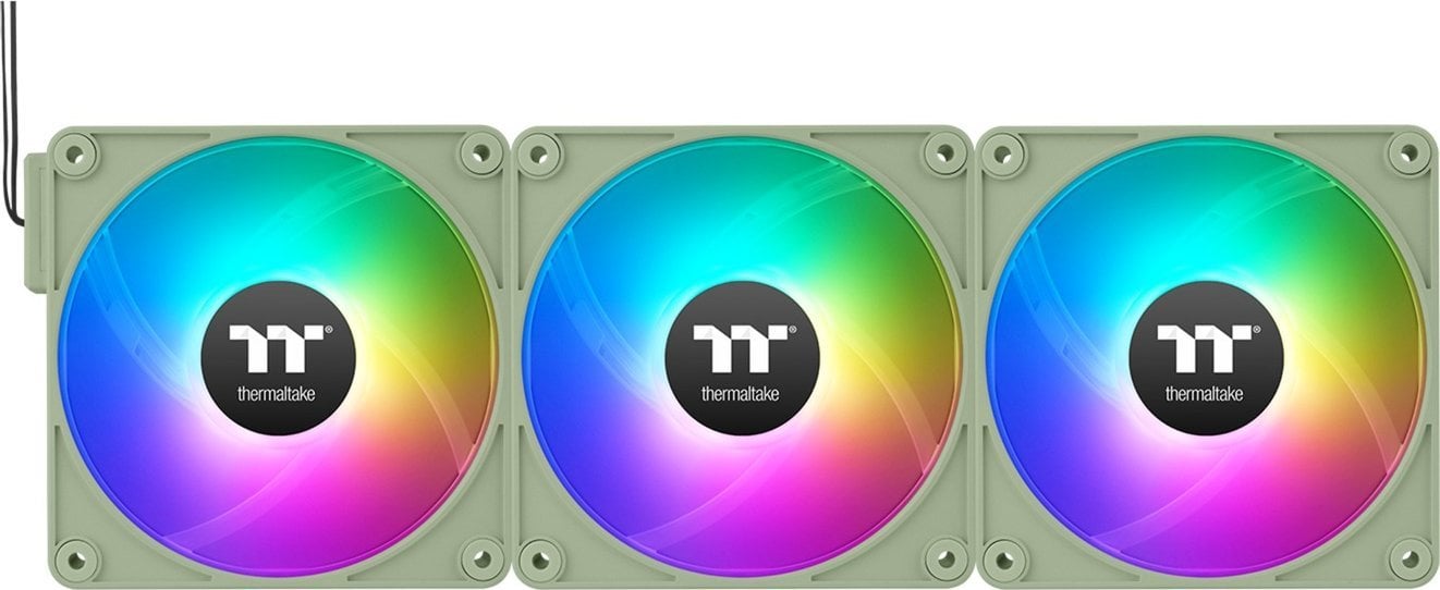 Ventilator PC Thermaltake CT120 EX ARGB Sync, 120mm, set 3 copë, jeshile Matcha