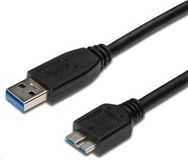 Kabllo PremiumCord USB A - MicroB ku3ma05bk, 0.5m, e zezë