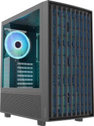 Kasë Modecom Breeze ARGB Flow, e zezë, Midi Tower