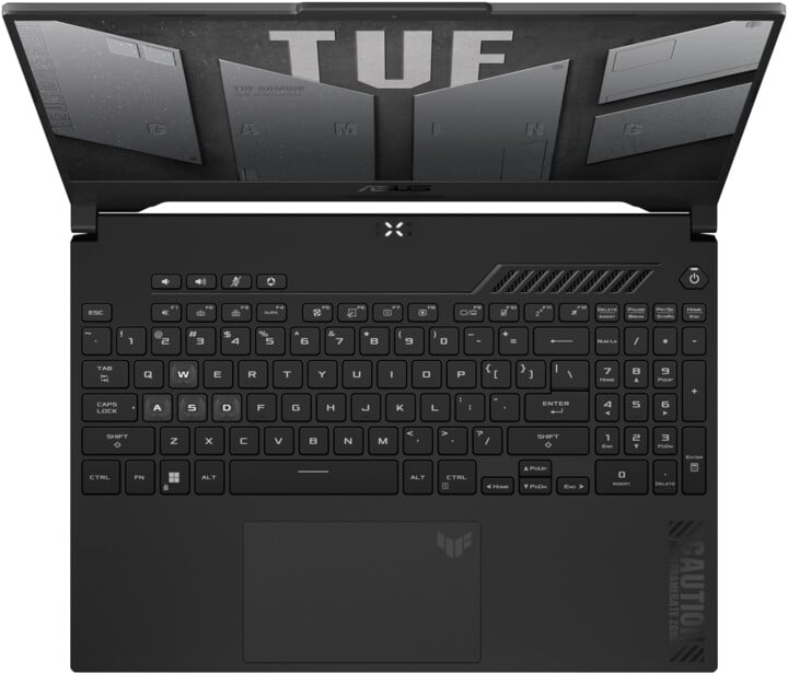 Лаптоп ASUS TUF Gaming F15, Intel Core i7-12700H, 16GB RAM, 512GB SSD, NVIDIA GeForce RTX 4060 8GB GDDR6, сива