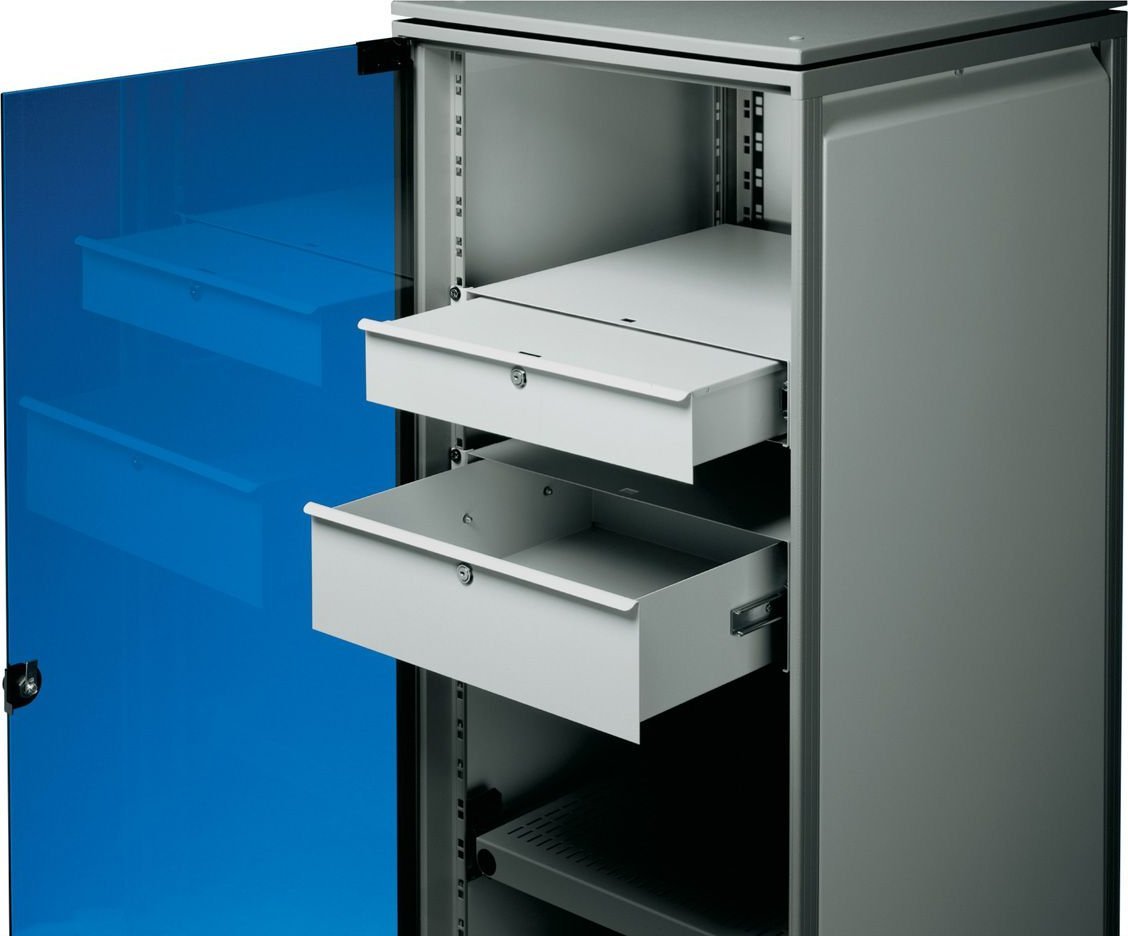 Sirtar rack SCHROFF 19", 1U, metalik, gri RAL7035