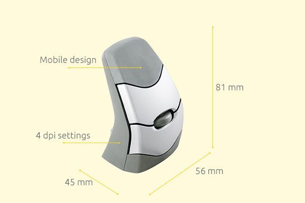 BakkerElkhuizen DXT Mouse 2 Безжичен, Црн