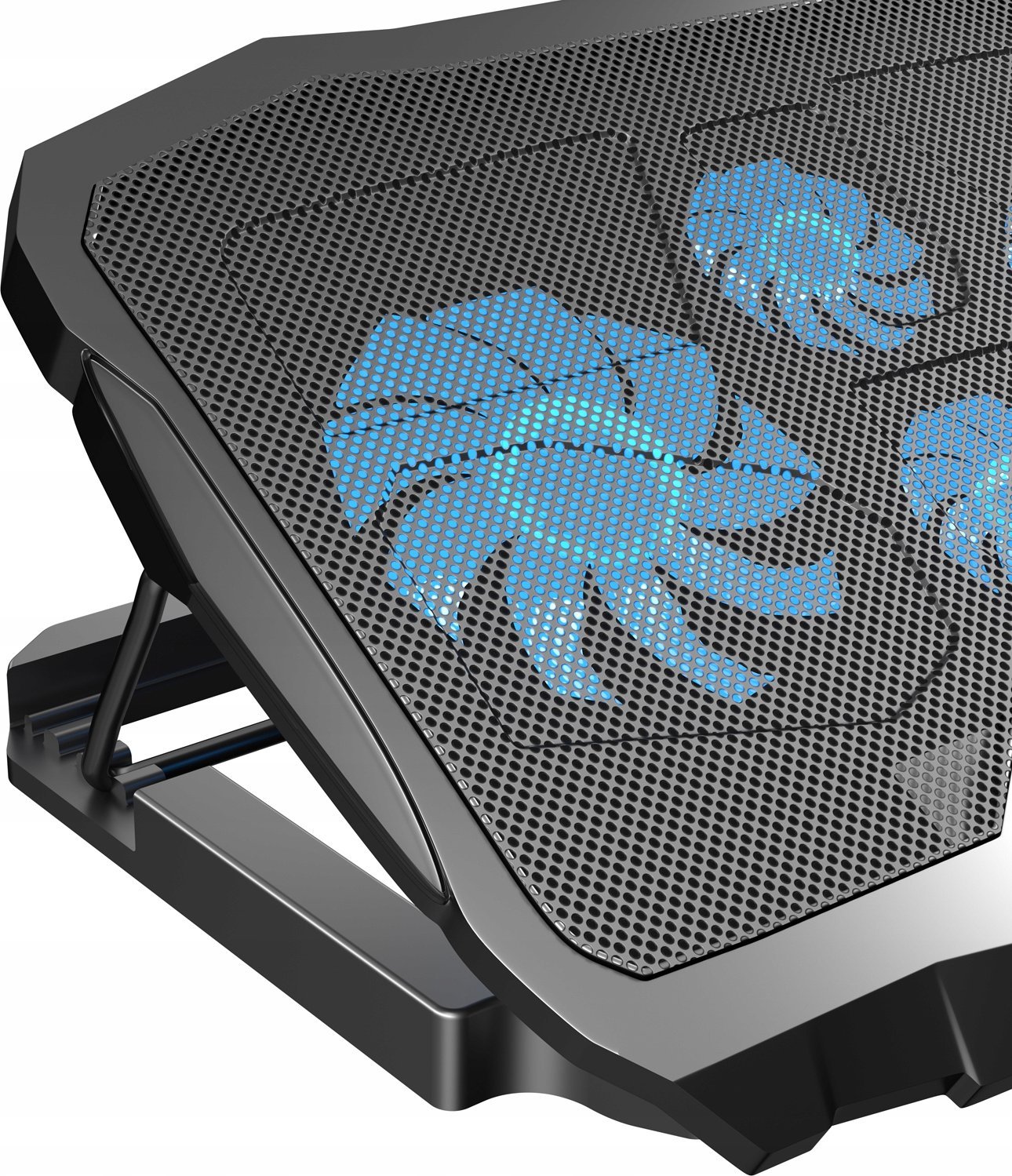 Stendë ftohëse për laptop ART P4, 4 ventilatorë, LED, për 9-17"