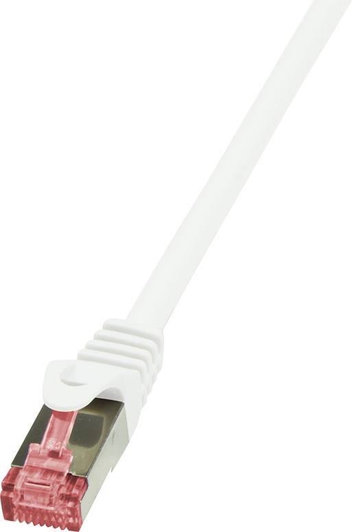 Kabllo patchcord LogiLink Cat.6, S/FTP, PIMF, 0.5m, e bardhë