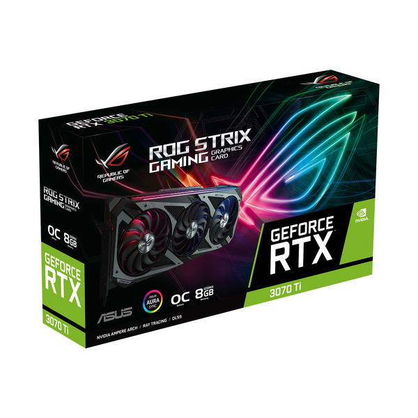Kartelë grafike ASUS ROG -STRIX-RTX3070TI-O8G-GAMING NVIDIA GeForce RTX 3070 Ti, 8 GB GDDR6X