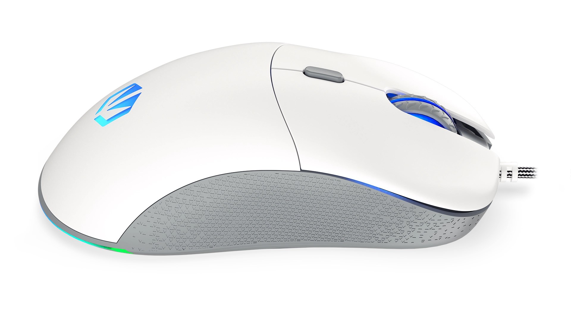 Maus Endorfy GEM Plus, Gaming, USB Type-C, i bardhë