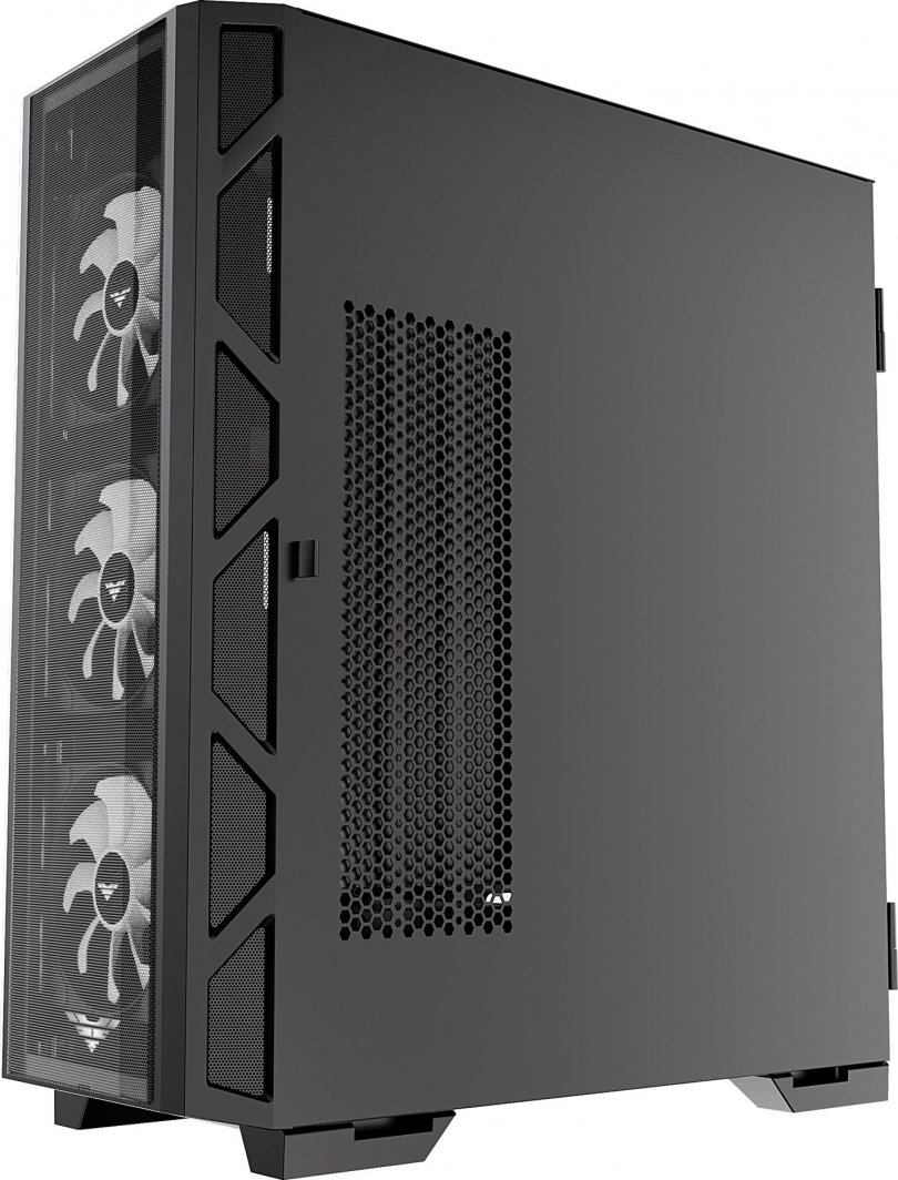 Куќиште за компјутер PREYON Nest Meshy+ (PRENMP04B), црна боја