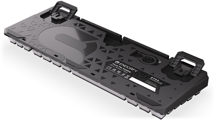 Tastierë Endorfy Thock TKL Pudding Blue, Kailh Blue, US, e zezë