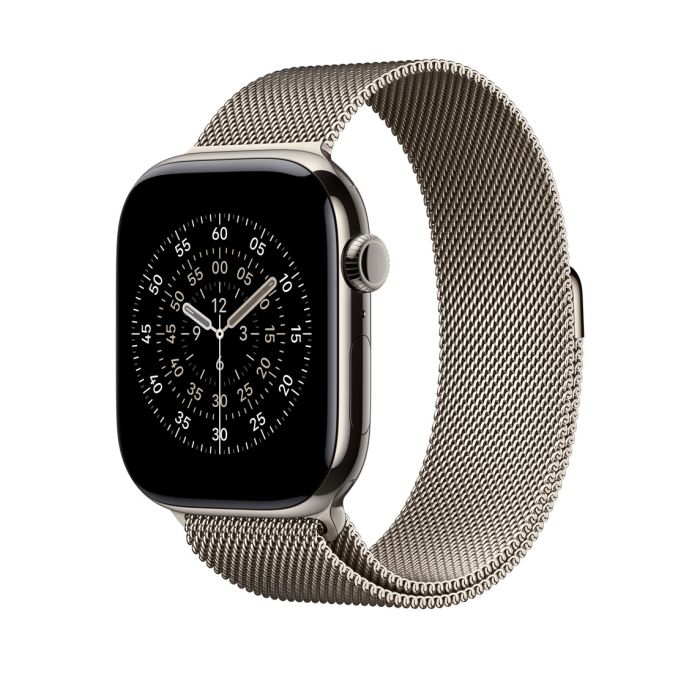 Apple Watch 46mm Loop, Natural Milanese Loop, M/L